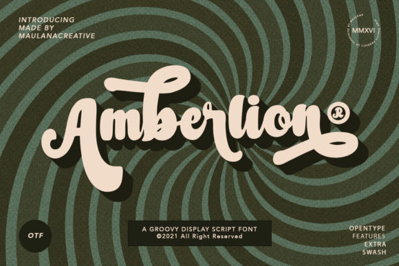 Amberlion Script Font: A Bold Handwritten Typeface for Stylish Branding