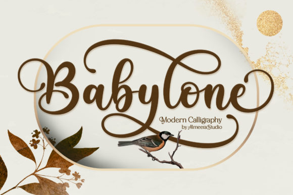 Babylone Script Font for Romantic and Luxurious Campaign Design