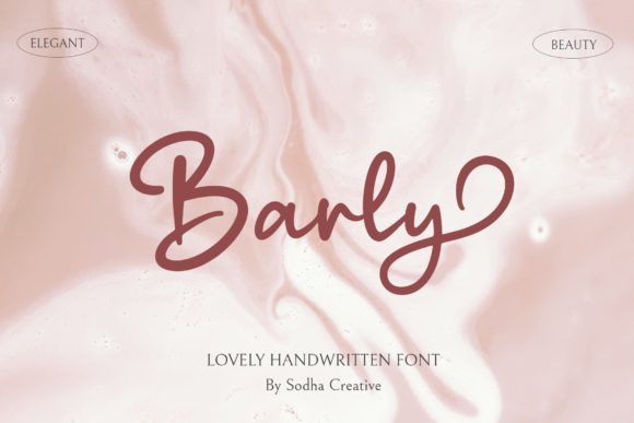 Barly - Cute Script: A Delightful Handwritten Typeface for Crafters