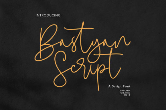 Bastyan Script Font for Editorial Design