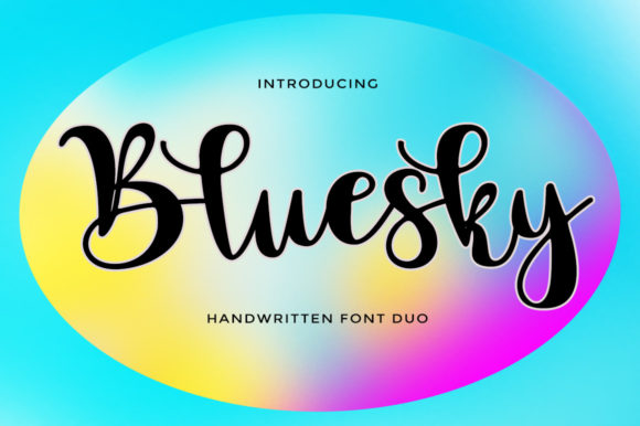 Bluesky Script Font for Business Branding and Design