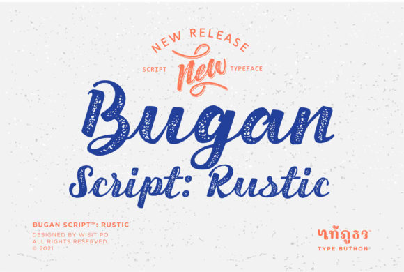 Bugan Script Rustic: A Handwritten Font for Creative Crafters