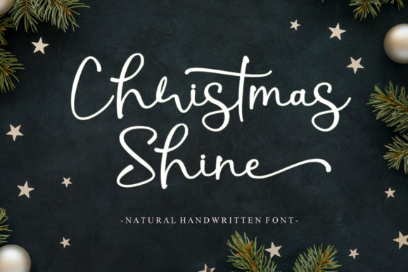 Christmas Shine Font for Web Design and Branding