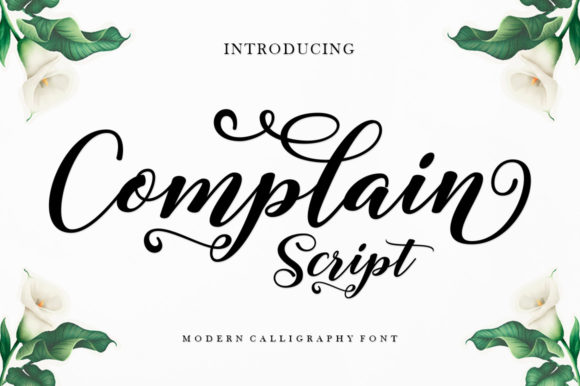 Complain Script: A Beautiful Handwritten Font for Crafters