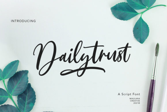 Dailytrust Script: A Handwritten Font for Editorial Elegance