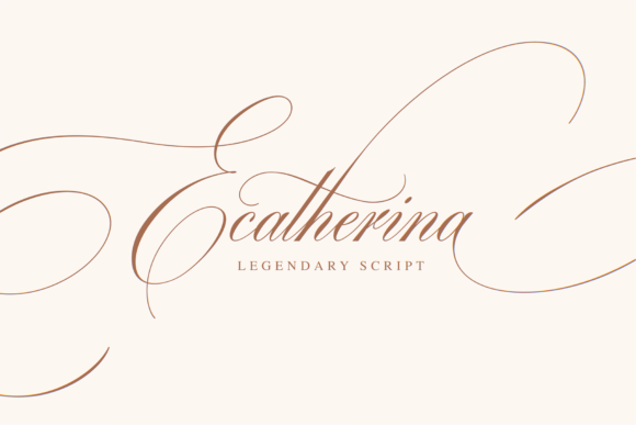 Ecatherina Font: Elevating Brand Identity with Script Handwritten Style