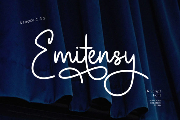 Emitensy Script: A Font That Elevates Your Brand's Elegance