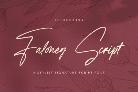 Faloney Script Font for Luxurious and Stylish Branding Projects