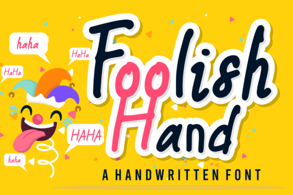 Foolish Hand Font: A Whimsical Script for Craft Creators