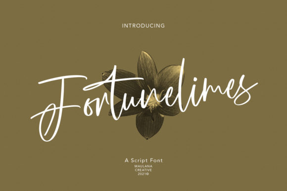 Fortunelimes Script: A Fashionable Font for Editorial Design