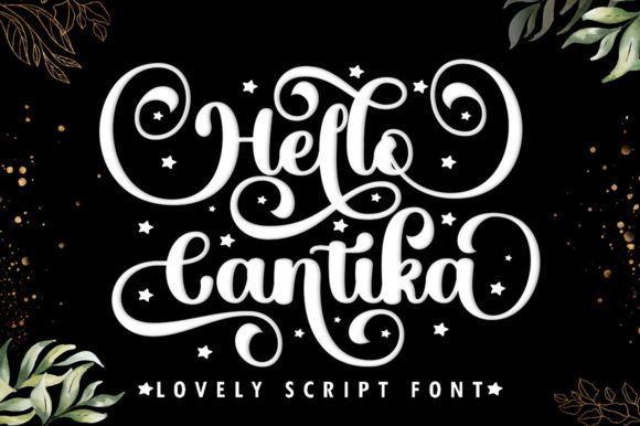 Hello Cantika Script Font: Romantic Typography for Web Design