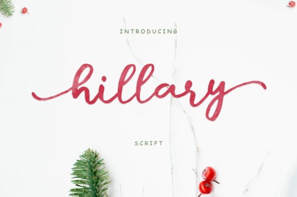 Hillary Script: A Playful Font for Editorial Design