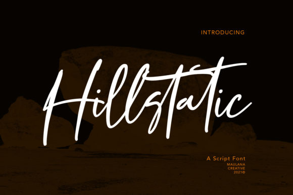 Hillstatic Script Font for Modern Branding and Design