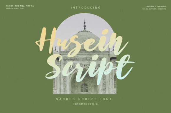 Husein Script Font for Small Business Branding