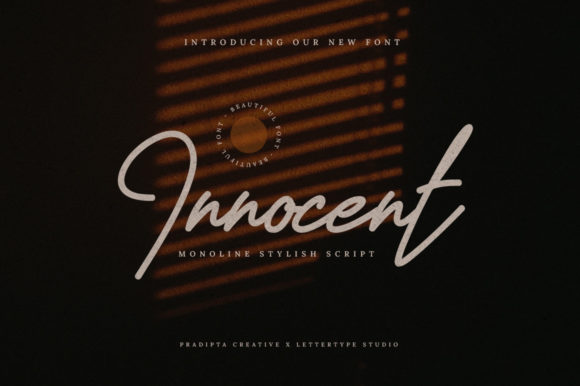 Innocent Script Font for Elegant Editorial Design