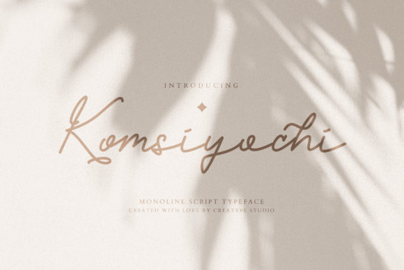 Komsiyochi Script: A Beautiful Handwritten Font for Designers