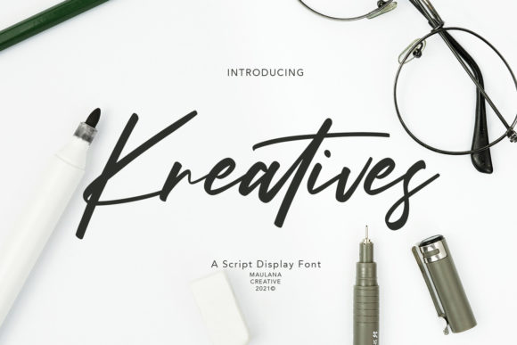 Kreatives Script: A Premium Handwritten Font for Luxurious Design Projects