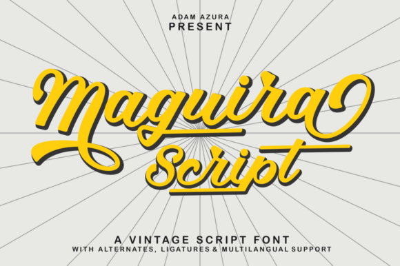 Maguira Script Font for Strong and Stylish Branding