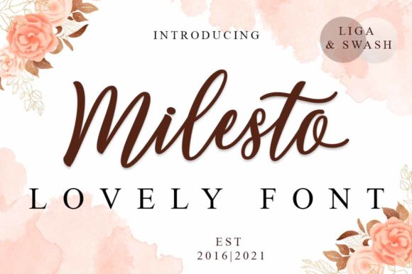Milesto Script: A Playful Typeface for Creative Branding Projects