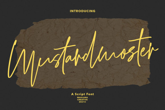 Mustardmoster Script: A Romantic Handwritten Font for Crafters