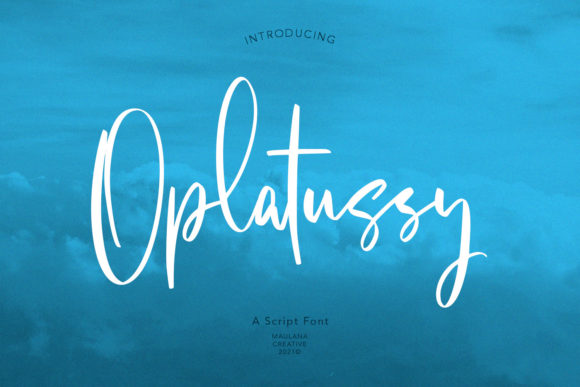 Oplatussy Script Font for Polished and Memorable Branding