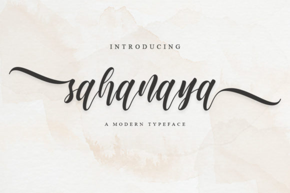 Sahanaya Script Font for Stylish Branding and Design Projects