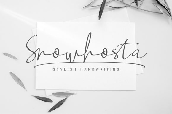 Snowhosta Script: A Cursive Font for Editorial Elegance