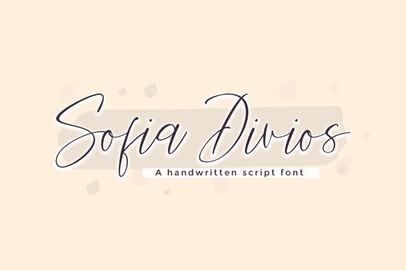Sofia Divios Script: A Refined Handwritten Font for Sophisticated Branding