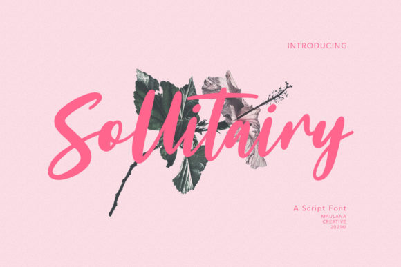 Sollitairy Script Font for Stylish Branding and Creative Designs
