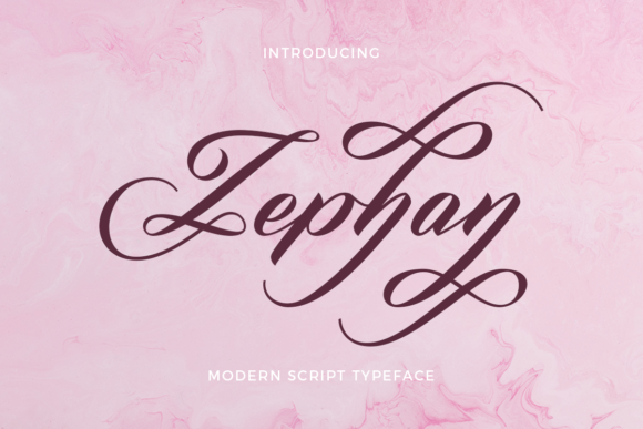 Zephan: A Script Font for Modern Editorial Design